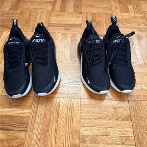 Nike Air Max 270 Black and White. Size 5 and a size 6